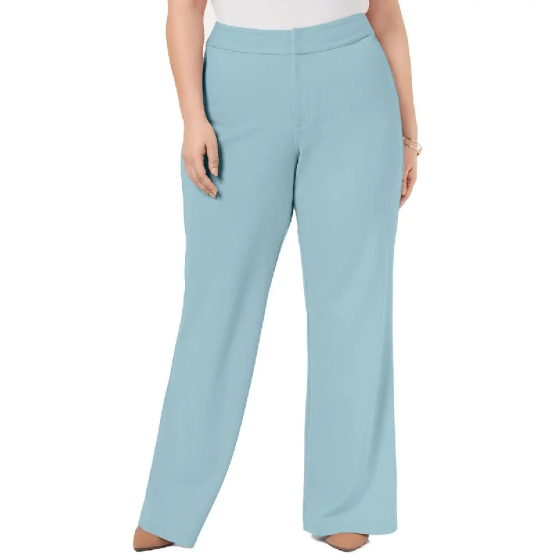 INC Womens Plus Monochromatic Wide Leg Pants