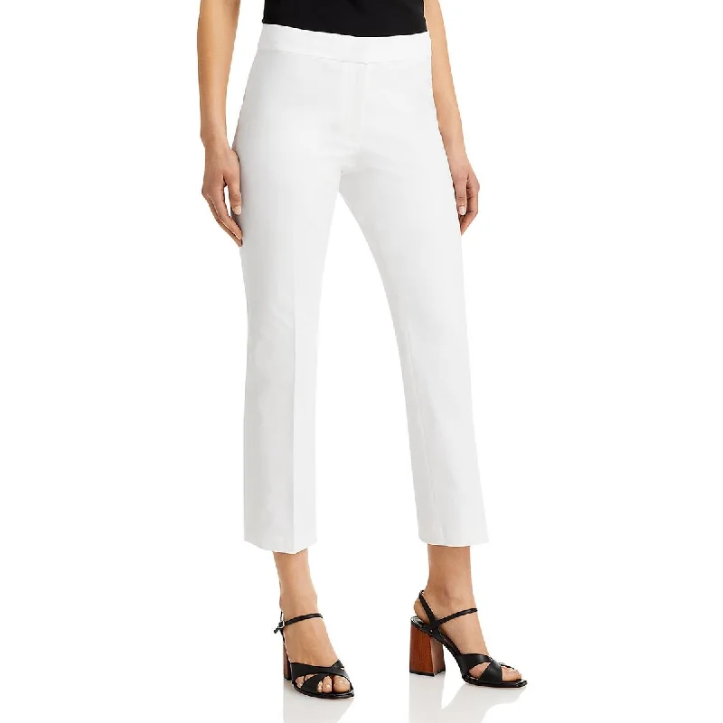 Lafayette 148 New York Womens High Rise Cotton Cropped Pants