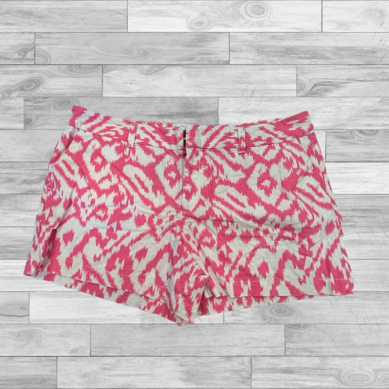 Shorts By Loft In Pink & White, Size: 14